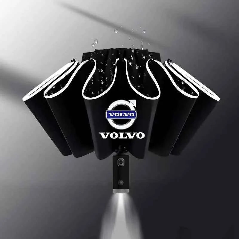 Car Led Light Umbrella Automatic Folding Windproof Sunshade Umbrella for Volvo XC60 S90 XC90 S60 XC40 V60 V90 Volvo Accessories