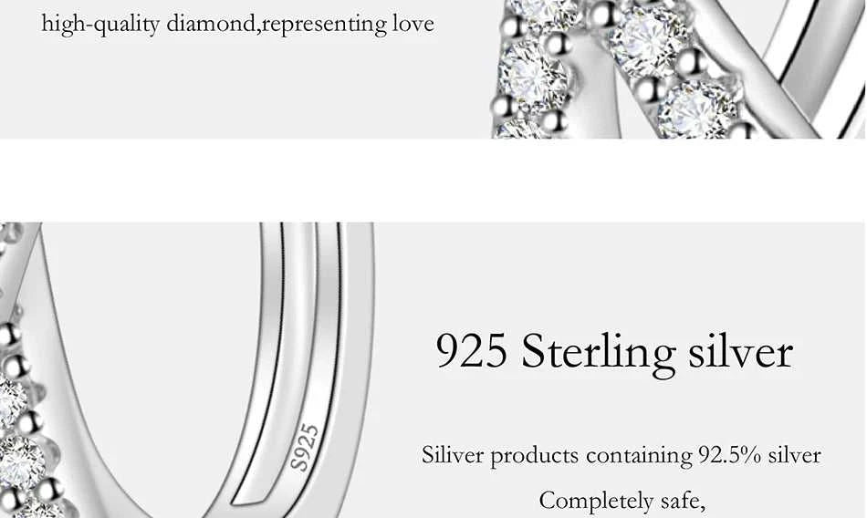 PERFANY 0.28CT Full Moissanite Hoop Earrings Women S925 Pure Silver Cross Design Laboratory Diamond Fashion Jewelry Party Gift The jack market .AU The jack market .AU Jewellery & Chains $ 82 200001034:361180#Total-0.28CT