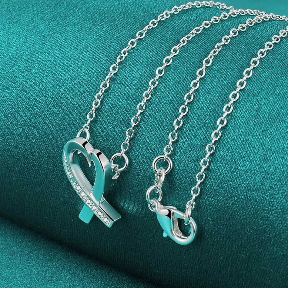 URMYLADY 925 Sterling Silver Heart AAAAA Zircon 18 Inch Pendant Necklace For Women Wedding Engagement Fashion Jewelry Gifts The jack market .AU The jack market .AU Jewellery & Chains $ 56 200000639:200661028