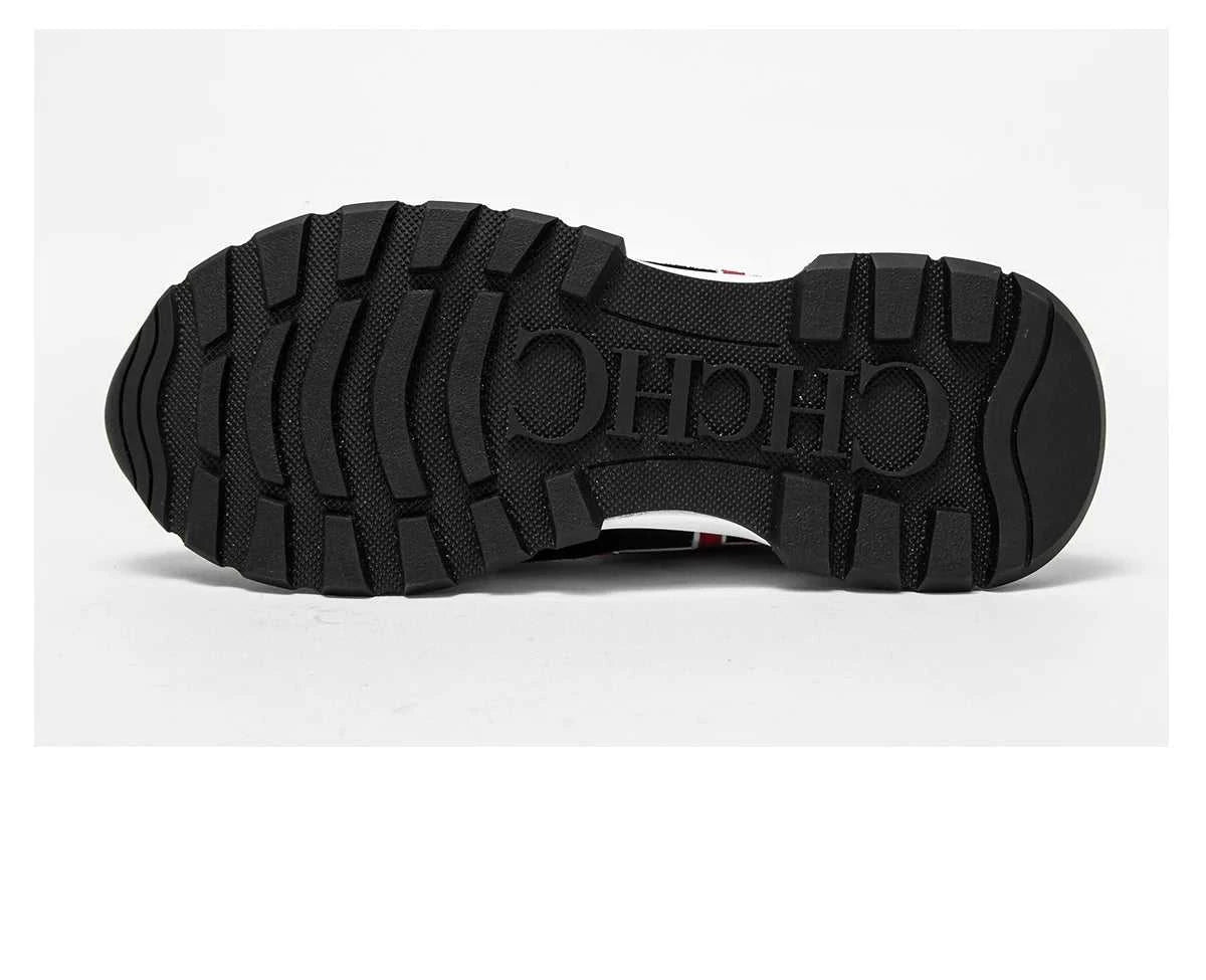 CHCH Men's Tennis Shoes Black Cow Leather Material Stitching Design Men's Shoes Sports Shoes The jack market .AU The jack market .AU Step Up Your Style: Trendy Shoes for Every Occasion! $ 149 14:200006158;200000124:350262