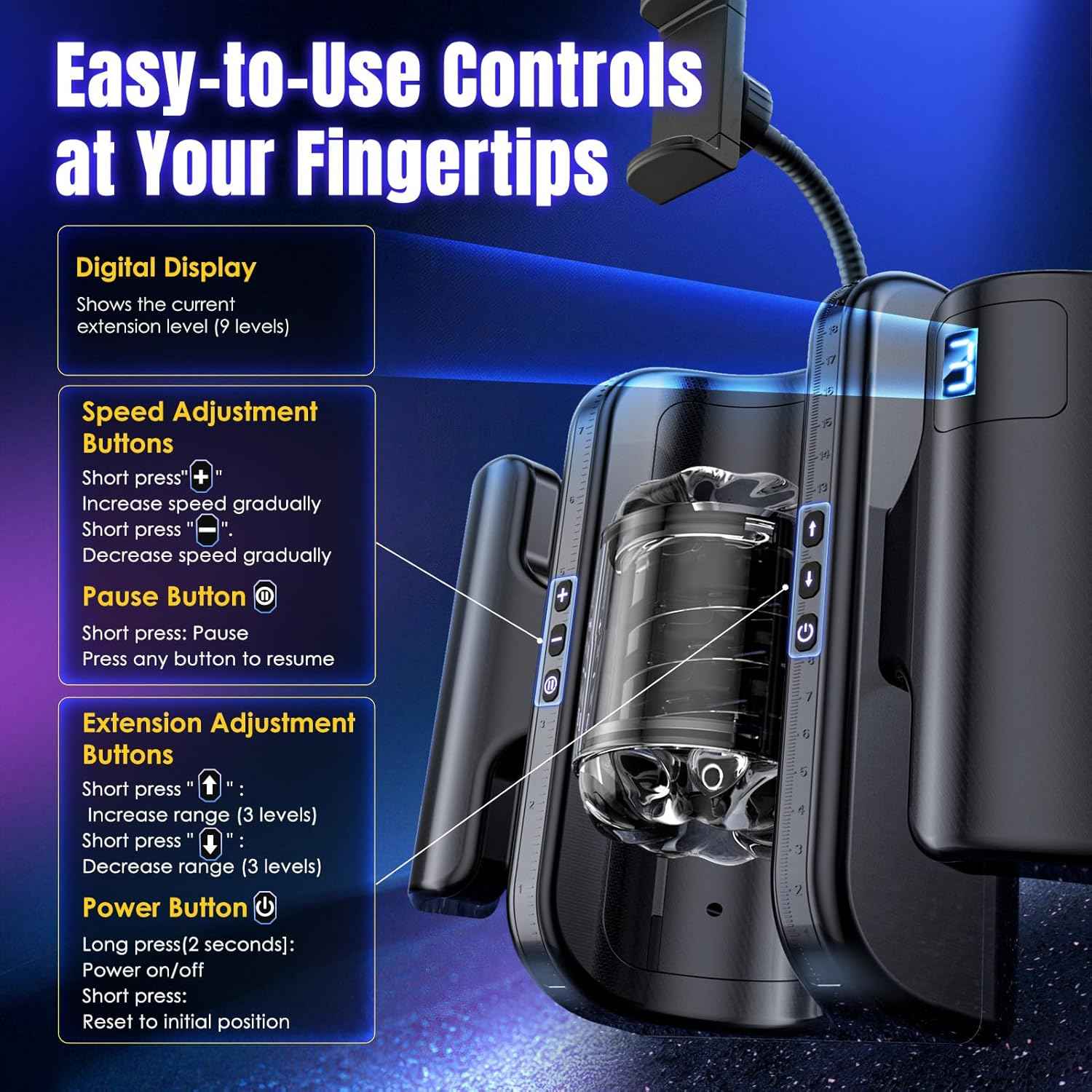 Easylove King Automatic Quickshot Male Masturbator Cup Electric Penis Stroking Telescopic Cock Stroker Auto Pocket Pussy Sleeve